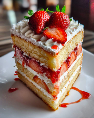 Torta de frutilla y crema - Cumple Frutal Torta de frutilla y crema - Cumple Frutal