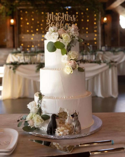 Torta para casamiento con perritos en Buenos Aires