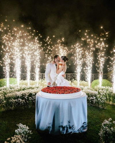 Torta de frutas para casamiento