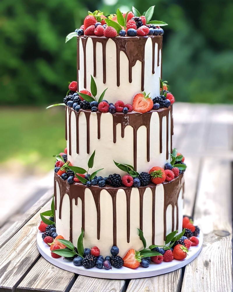 Drip de choco y frutas Drip de choco y frutas