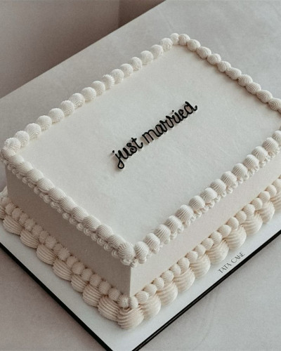Torta sencilla de casamiento