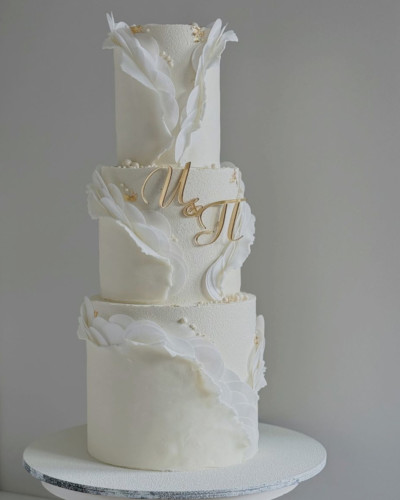 Torta de casamiento moderna