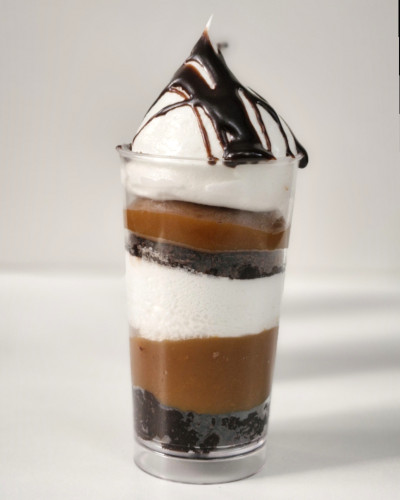 Vasito de marquise de chocolate - Shot brownie Vasito de marquise de chocolate - Shot brownie