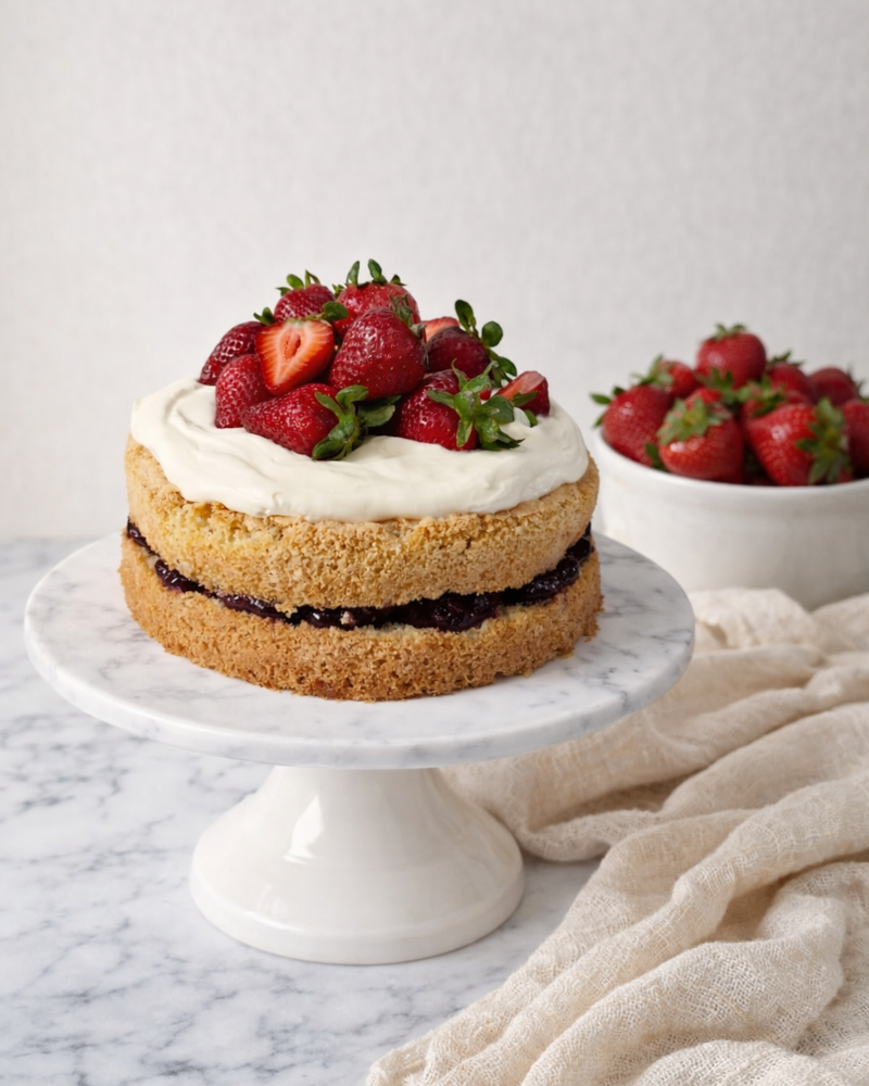 Torta Keto de Vainilla con Frutos Rojos | Sin Azúcar | Buenos Aires